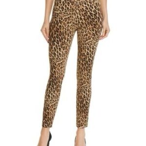 Frame Denim High Rise Leopard Print Skinny Jeans